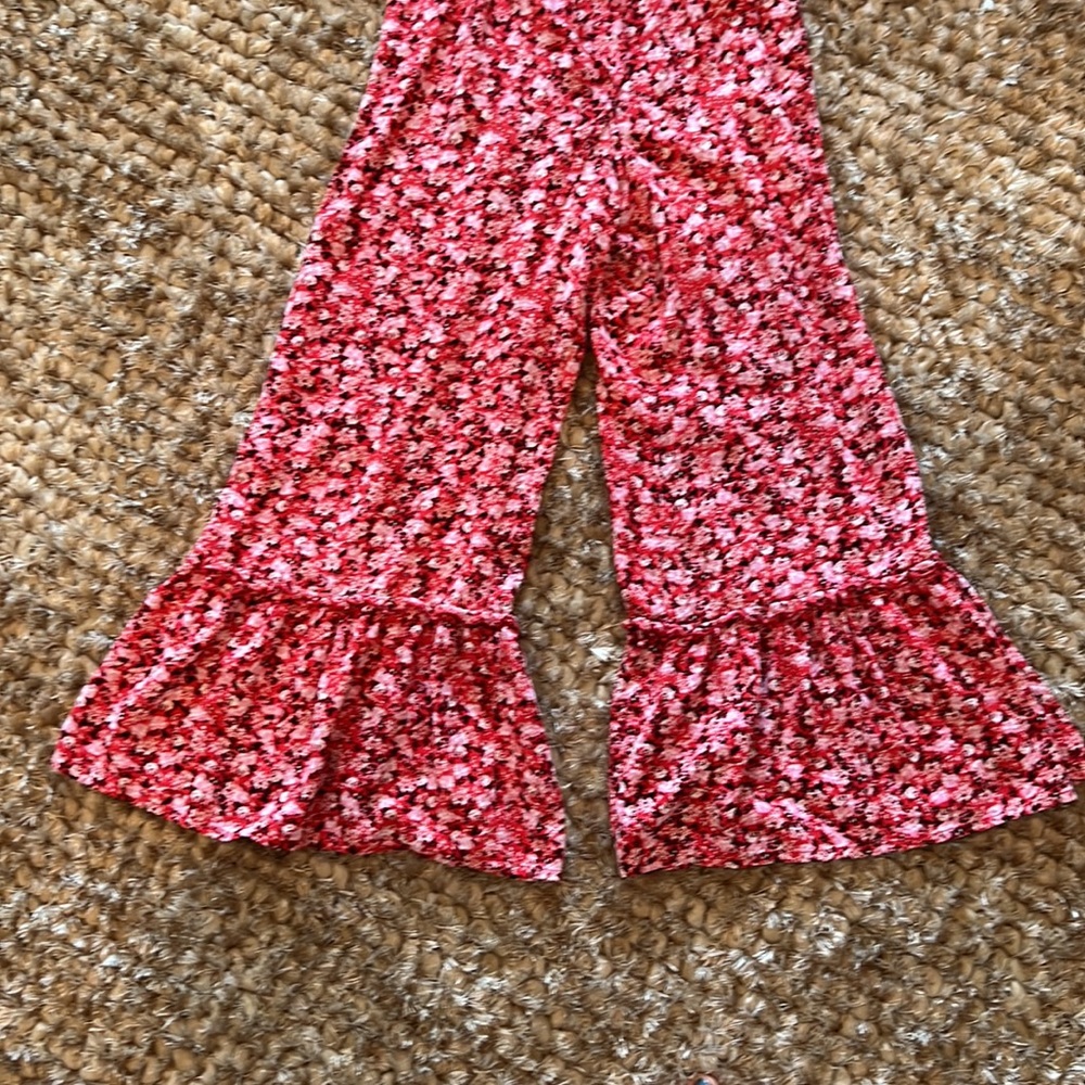 BOG COLLECTIVE PINK AND RED FLORAL JUMPSUIT - Picture 6 of 9